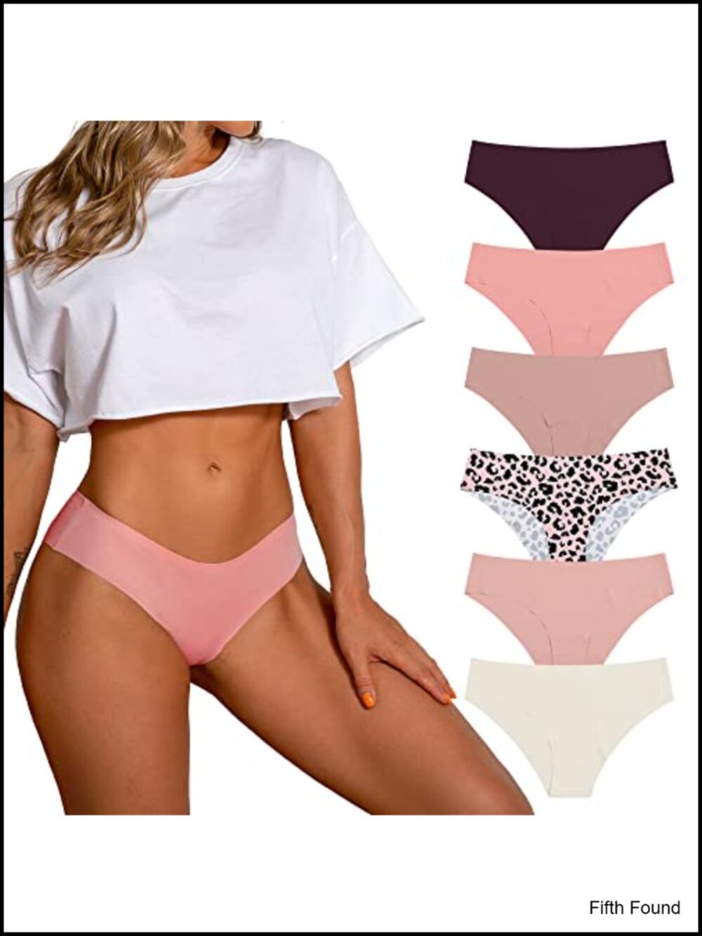 Seamless Cheeky Bikini Panties No Show Stretch Briefs Multi Pack
